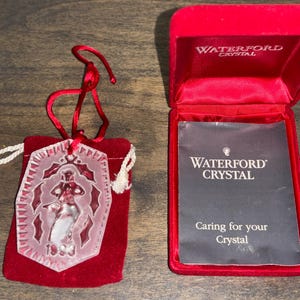 Vintage 1993 Waterford Crystal Christmas Ornament 1993, Waterford 1993 12 Days of Christmas Ornament, Waterford Lords Leaping Ornament