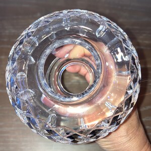Vintage Waterford Lismore Hurricane Votive Candle Holder, Waterford Lismore Crystal Candle Holder, Waterford Lismore 7 1/2" Hurricane Lamp image 7