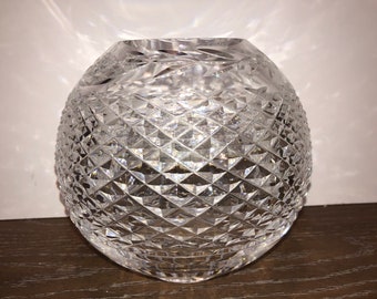 Waterford Glandore Large Rose Bowl, Waterford Crystal Glandore Rose Bowl, 6" Rose Bowl, Beautiful Crystal Bowl, Waterford Rose Bowl, Mint