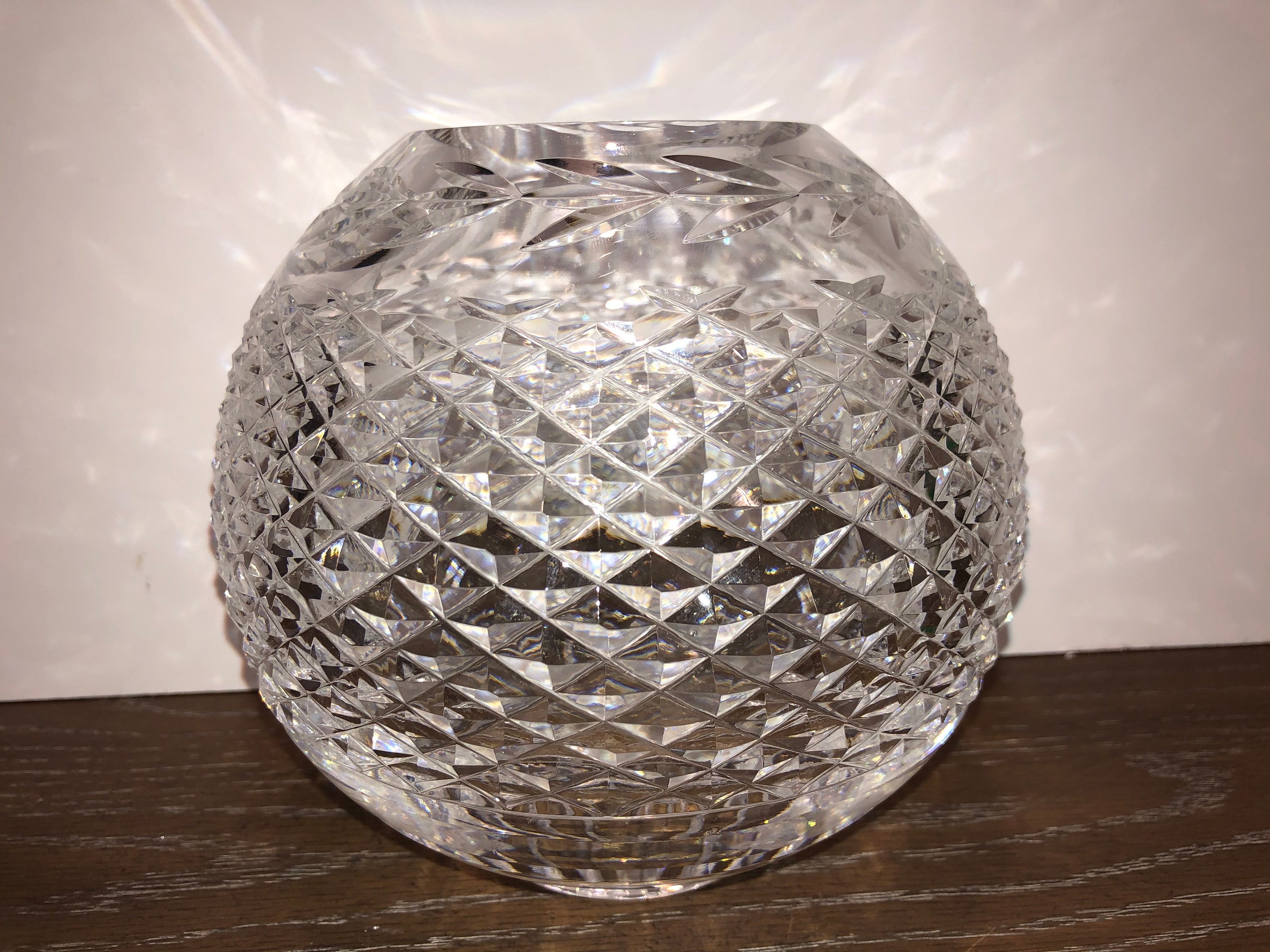 Large Cut Crystal Rose Bowl - Etsy Large Cut Crystal Rose Bowl - Etsy