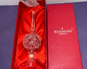 Waterford Crystal Vintage Spire Tree Top Topper Christmas Ireland 10.5 ...
