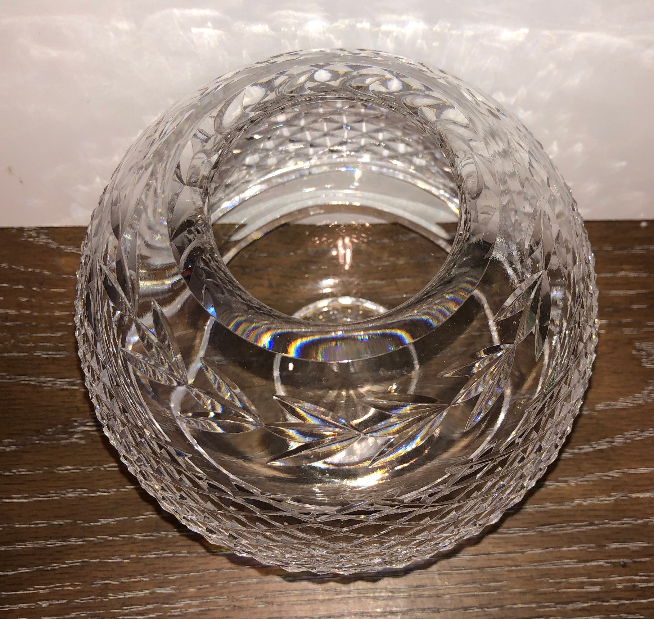 Waterford Glandore Large Rose Bowl Waterford Crystal Lismore Etsy