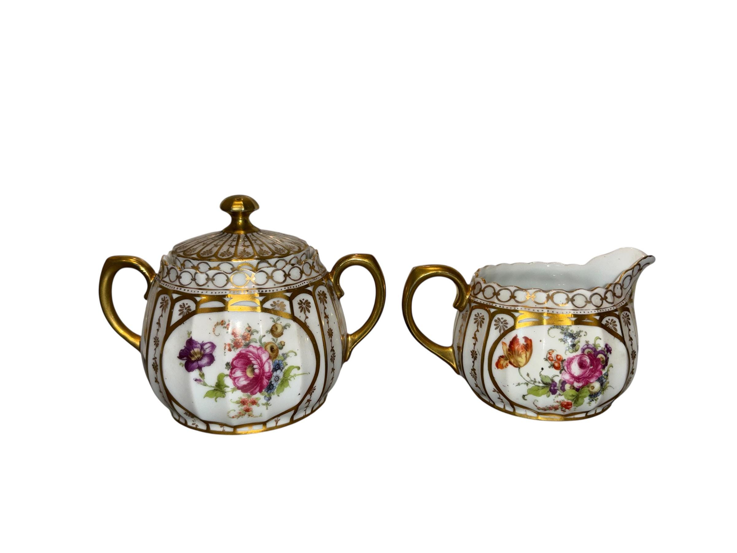 Assiette Strasboug XIXeme décor floral - ANTIQU'ART
