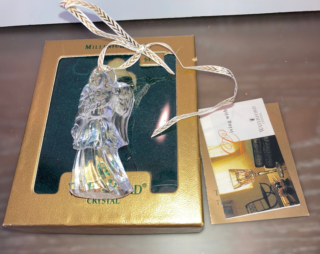 Vintage Waterford Millenium Angel Hope, Waterford Angel Christmas Ornament, Waterford Angel