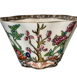 Vintage Coalport Indian Tree Sugar Bowl, Coalport Indian Tree Ruffled Sauce Bowl, Coalport England Indian Tree 4&quot; Bowl, Coalport Open Sugar