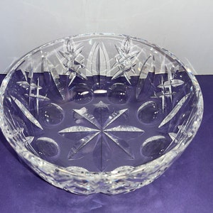 Vintage Waterford Giftware Bowl, Waterford 8&quot; Bowl, Waterford Diamond Circle Bowl, Waterford 8&quot; Serving Bowl, Good