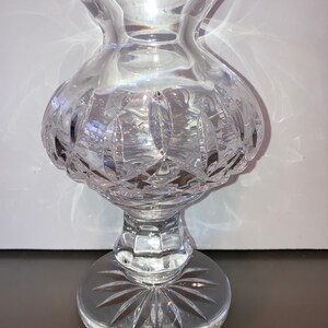 Vintage Waterford Lismore Hurricane Votive Candle Holder, Waterford Lismore Crystal Candle Holder, Waterford Lismore 7 1/2" Hurricane Lamp image 2