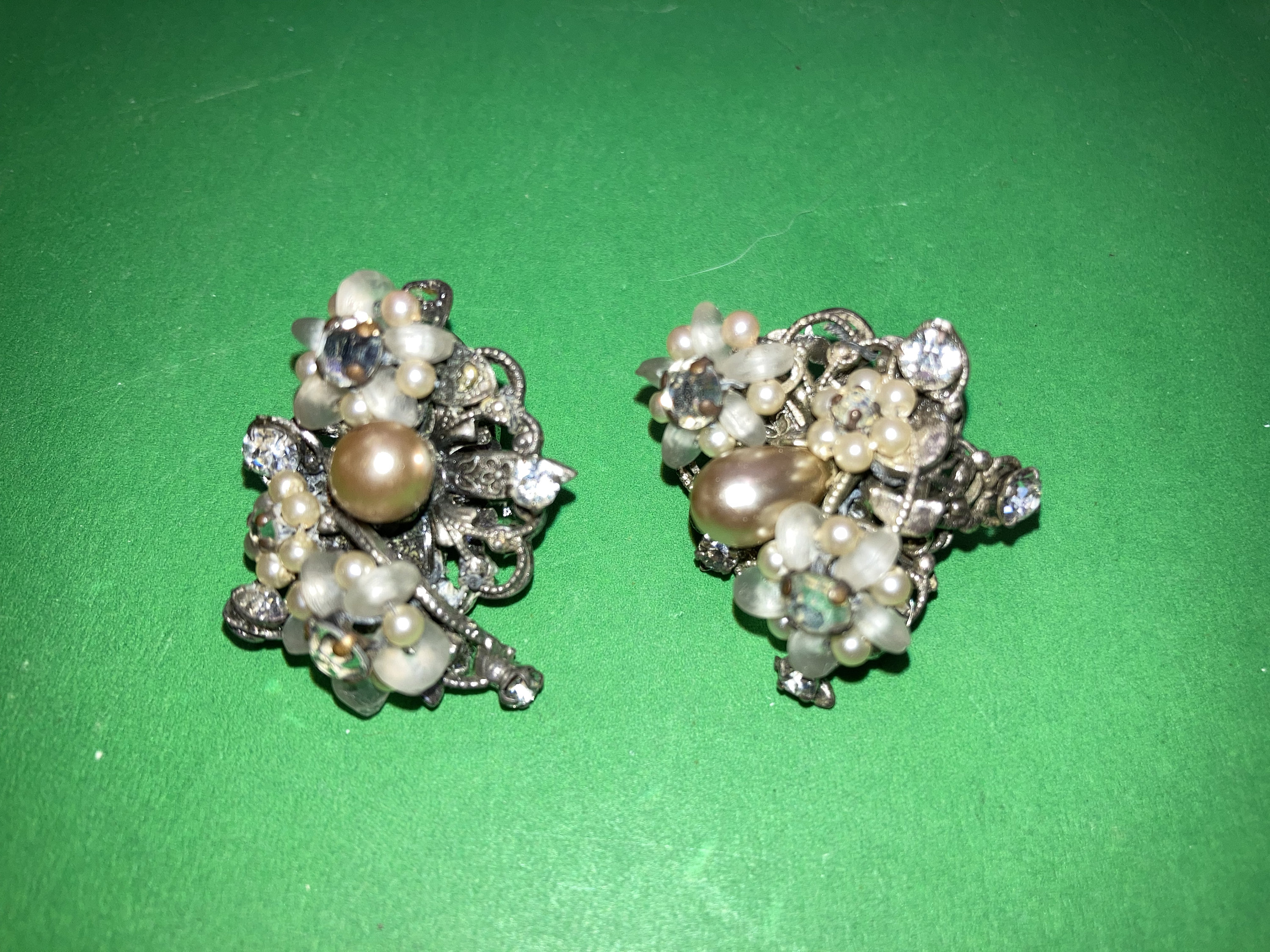 Pair of Vintage Robert Earrings, Original Robert Earrings Clip On