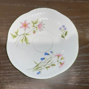 Vintage Shelley Wild Anemone Saucer, Vintage Shelley Replacement Wild Anomone Saucer, Shelley Saucer, Mint