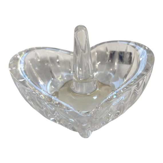 Waterford Marquis Heart Ring Dish, Waterford Marquis Heart Ring Holder, Clear Crystal Heart Ring Holder, Waterford Gifts for Her, Mint