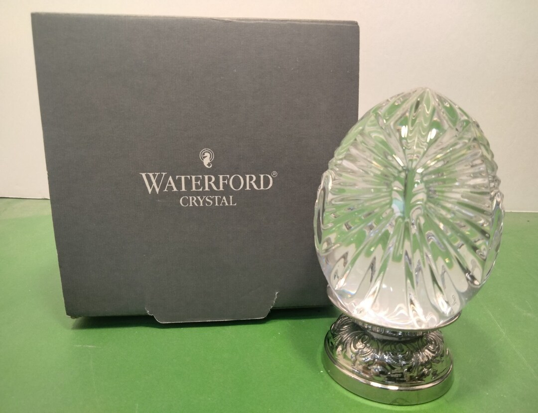Vintage Waterford 1995 Crystal Egg Waterford Crystal Large Etsy