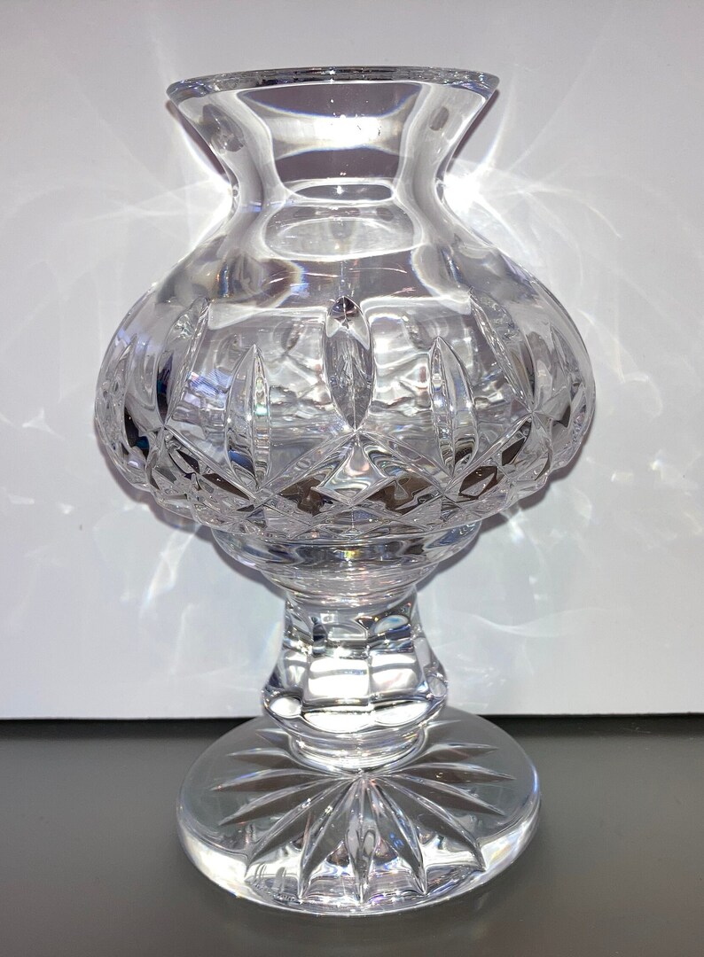 Vintage Waterford Lismore Hurricane Votive Candle Holder Etsy