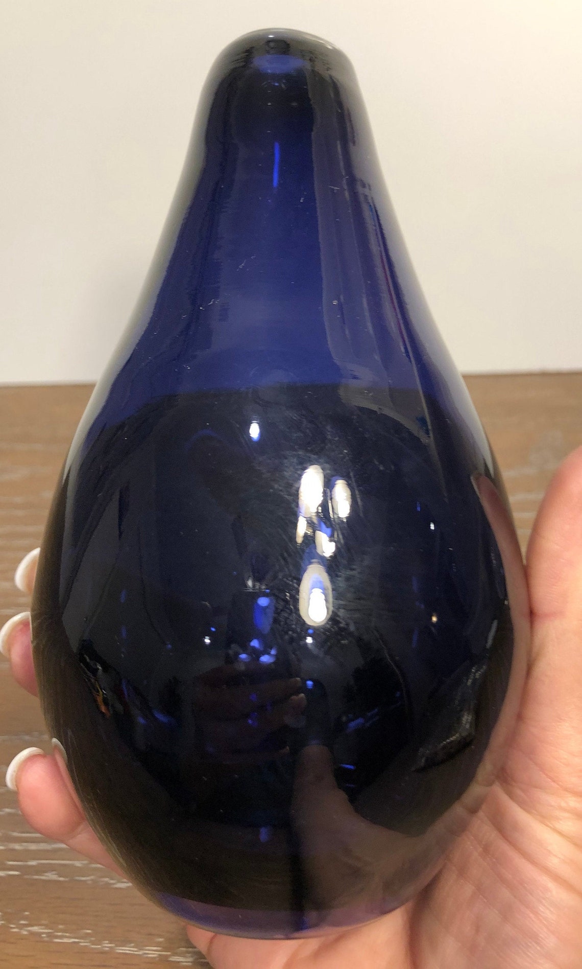 Vintage Art Glass Purple Vase Art Glass Purple Bud Vase Etsy