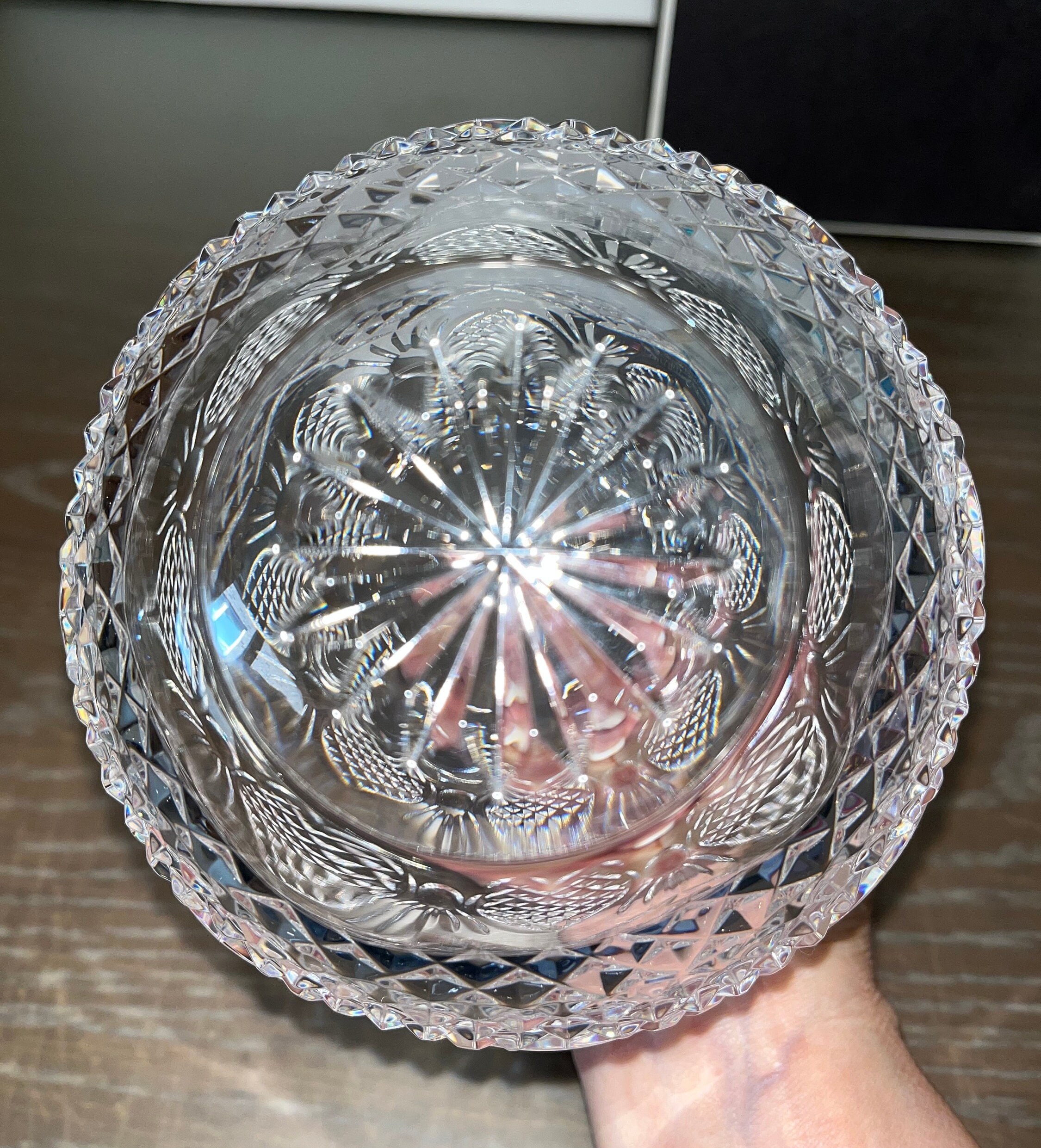 Waterford Seahorse Rose Bowl, Waterford Crystal Seahorse Rose Bowl