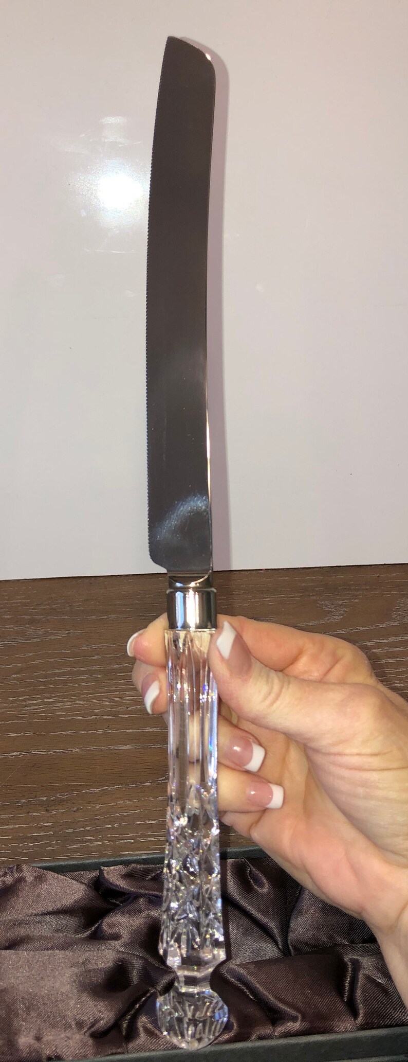 Waterford Lismore Crystal Cake Knife Server Waterford Crystal Etsy