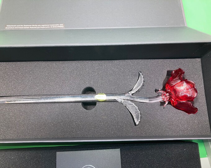 Waterford Long Stem Red Rose, Waterford 40001551 Rose, Waterford
