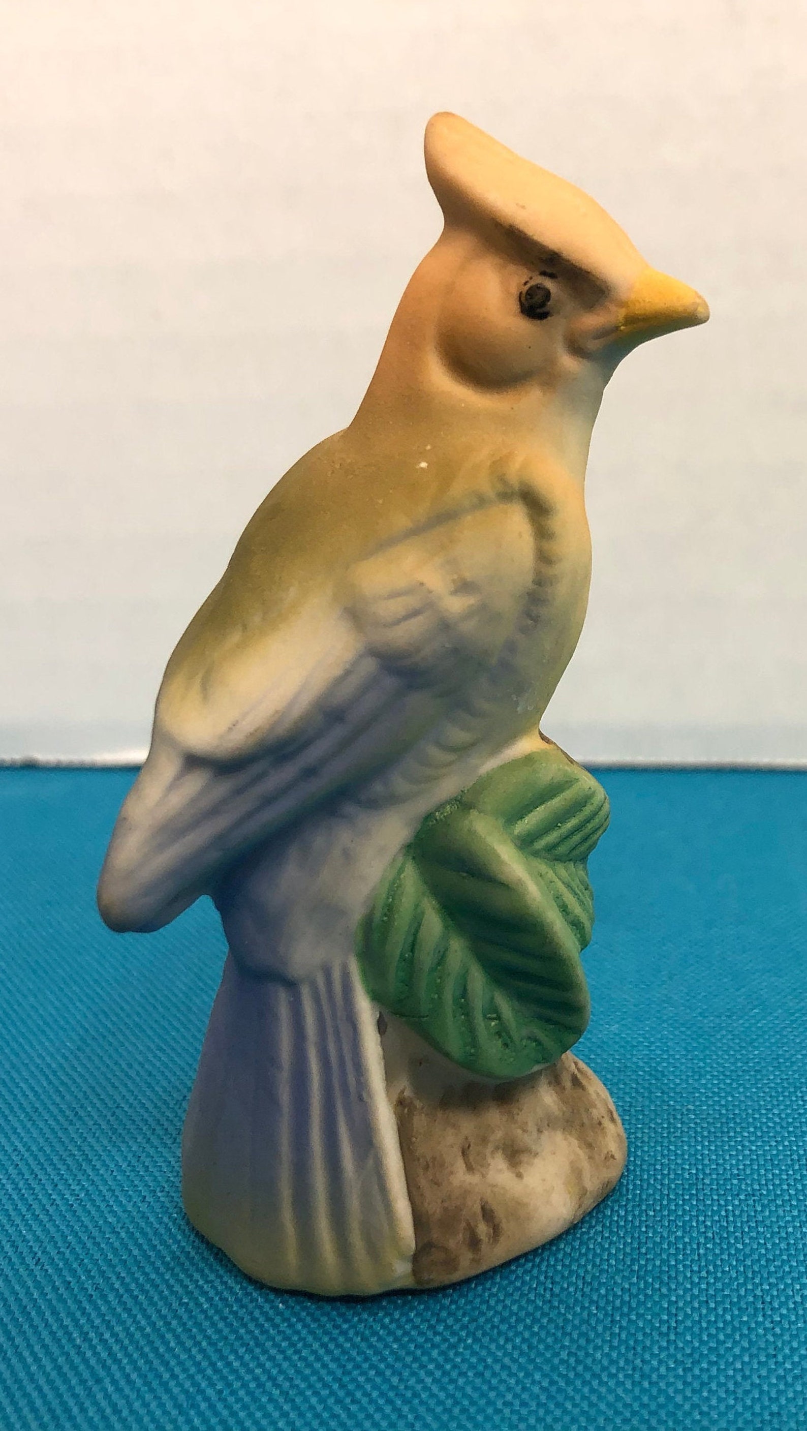 Antique Painted Bisque Bird Ceramic Woodpecker Bird Figure Etsy