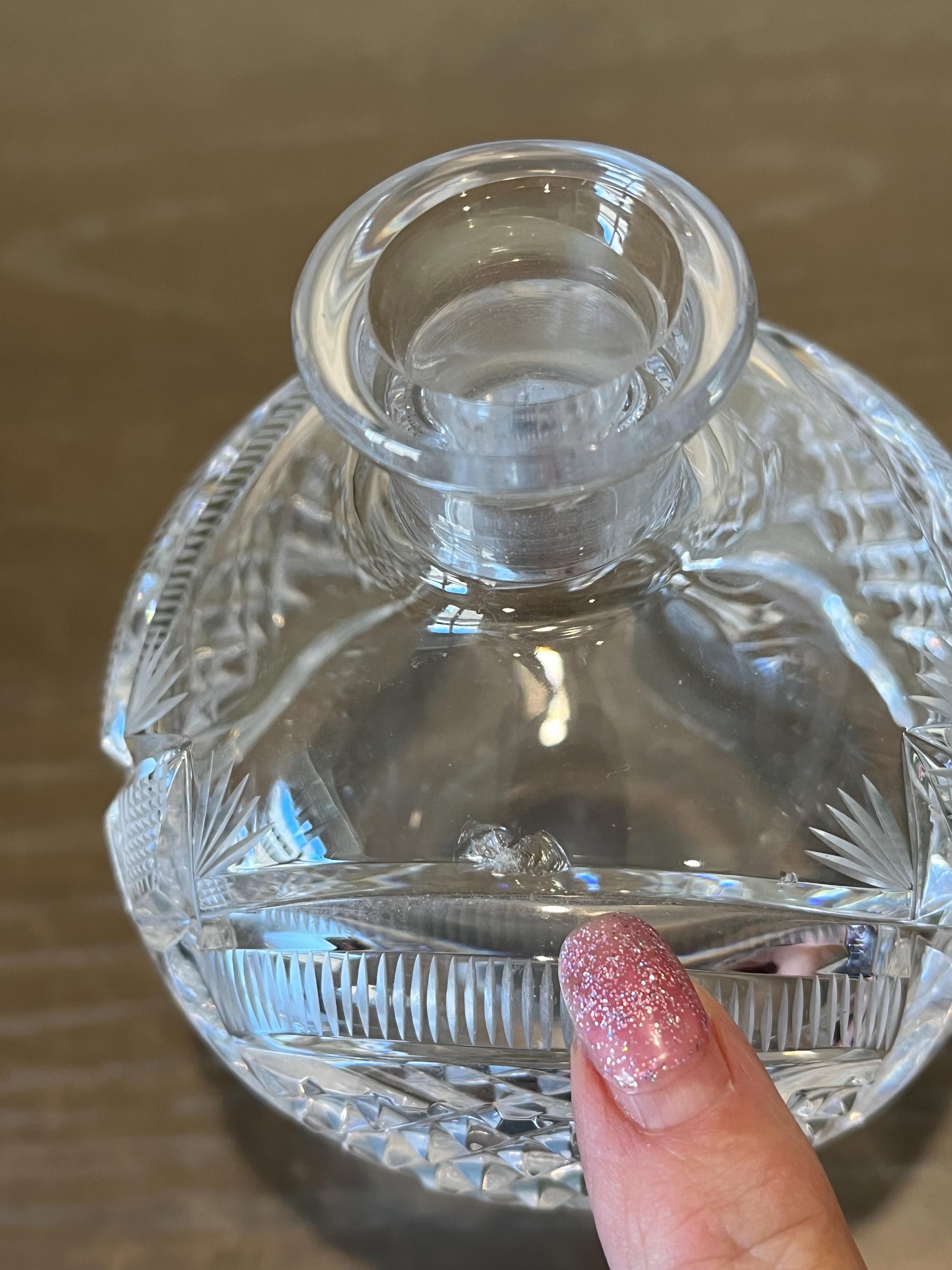 ヴィンテージカットガラス香水瓶、ヴィンテージマスターカットガラス