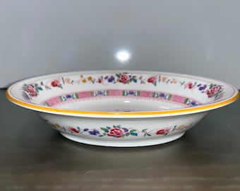 アンティーク ロイヤルドルトン ピンク 壷 ケーキ皿、英国製ボーン