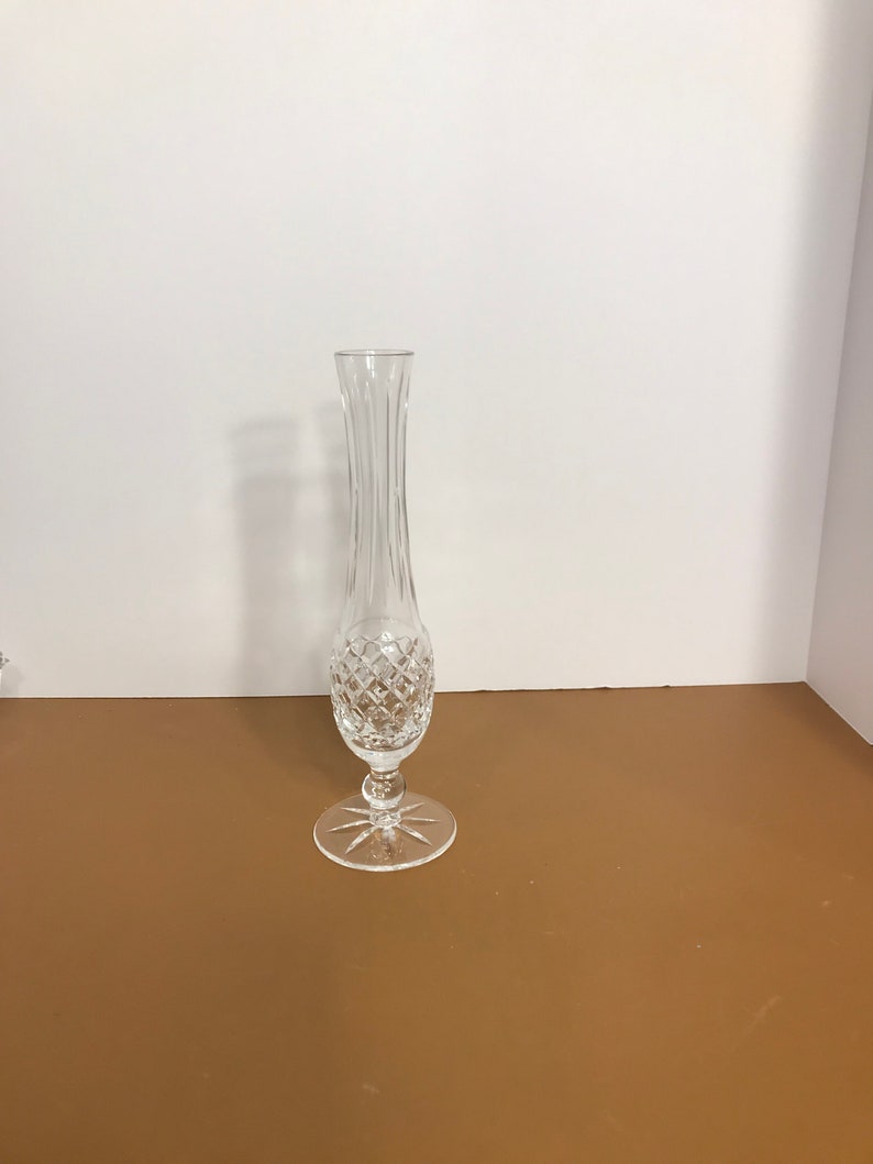 Vintage Lismore Bud Vase Waterford Crystal Lismore Bud Vase 9 14 Tall Signed Waterford Crystal Vintage Waterford Lismore Bud Vase