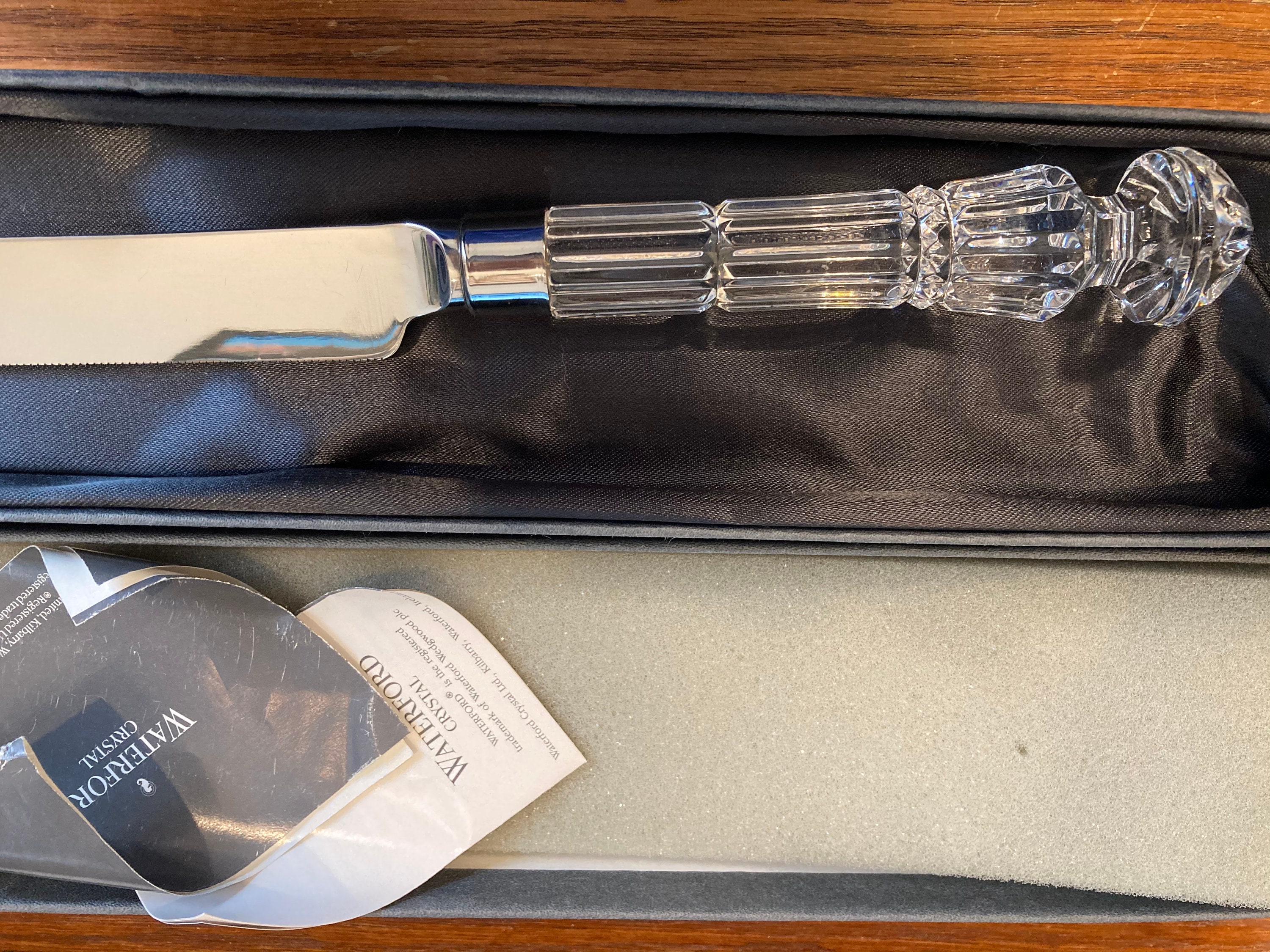 Waterford Lismore Cake Knife Server Irish Crystal Cake Etsy