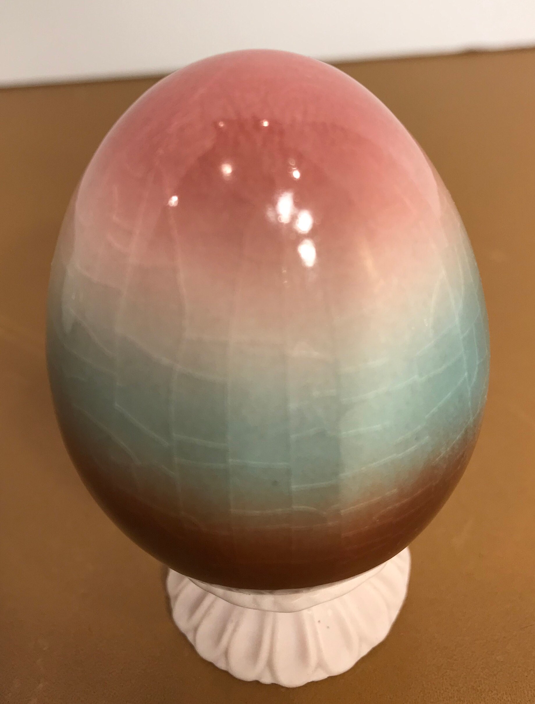 Beautiful Pottery Egg Handmade Ceramic Painted Egg Vintage Etsy