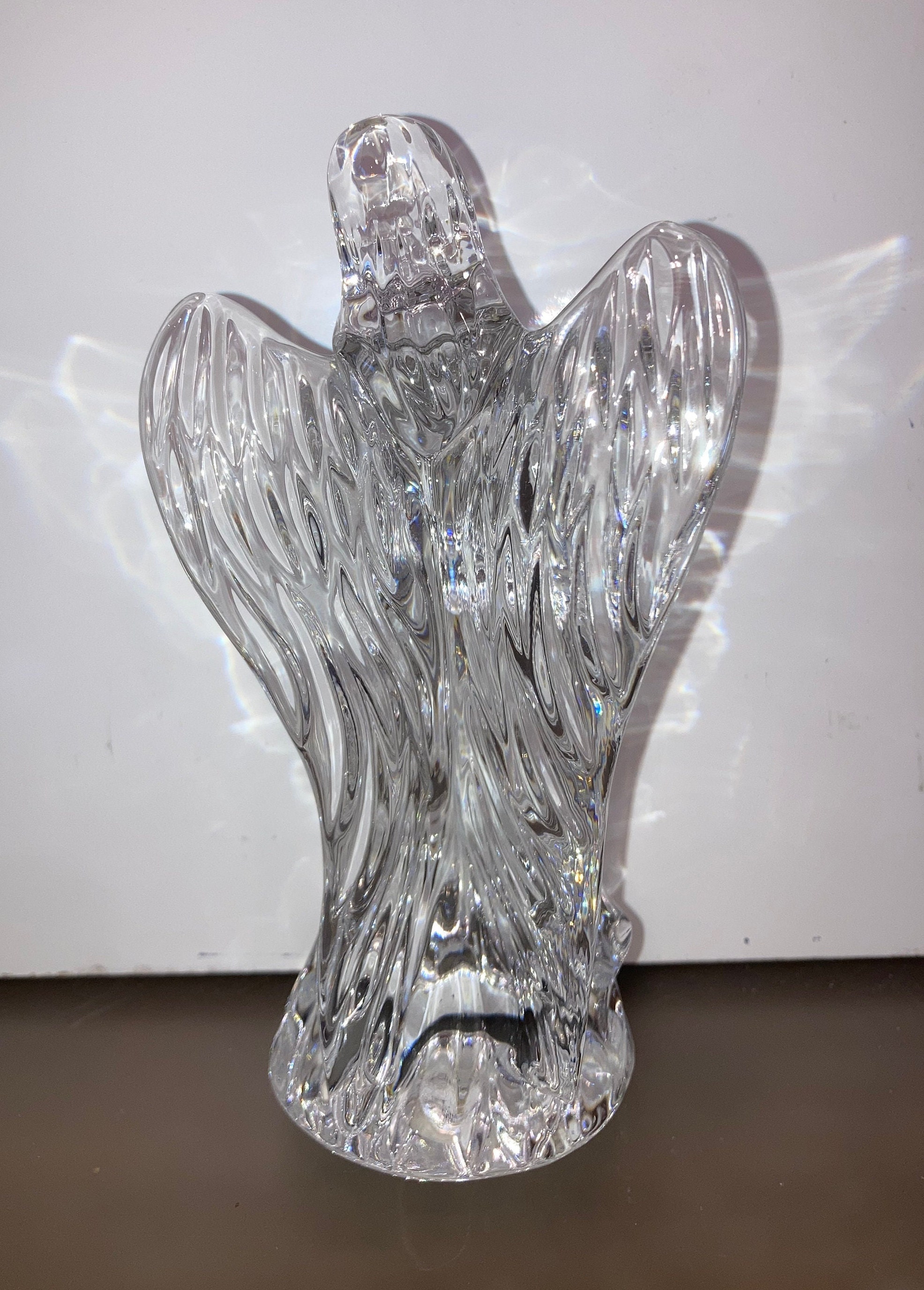 Vintage Waterford Crystal Angel With Harp Signed Waterford Etsy