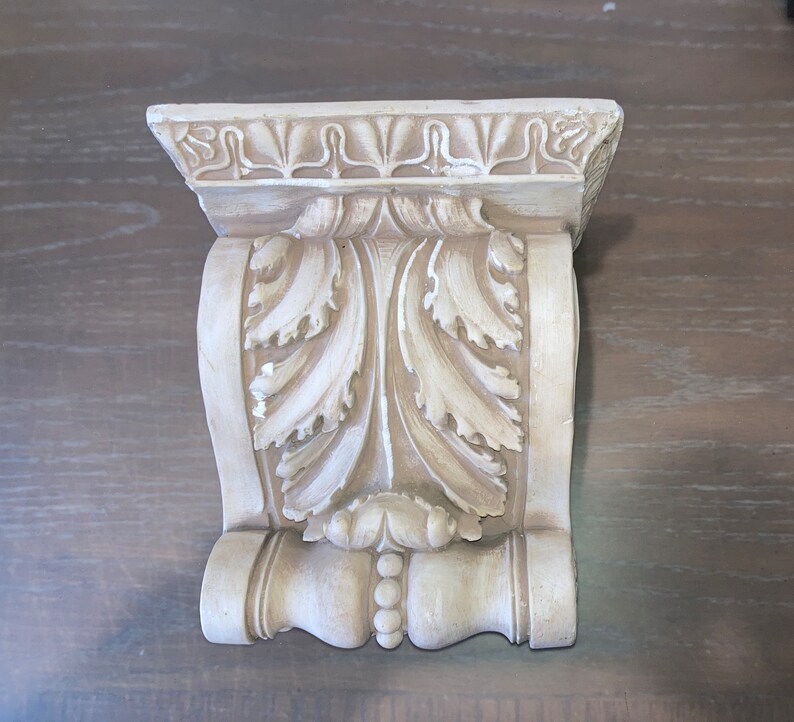 Pair Vintage Plaster Wall Sconce Plaster Wall Shelf Etsy