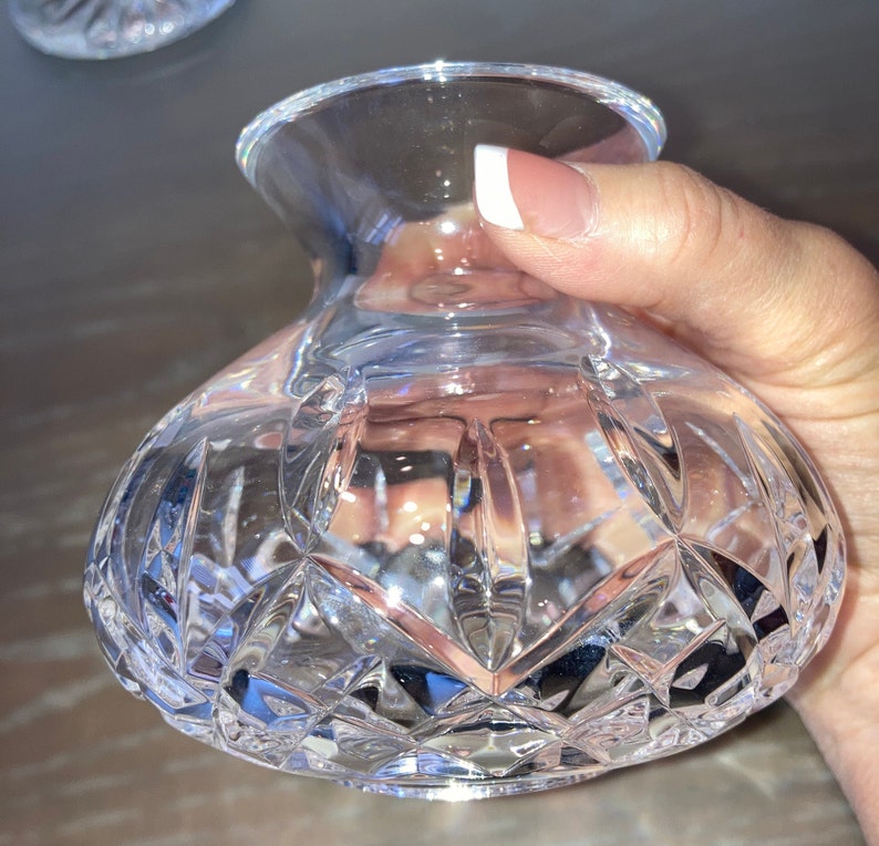 Vintage Waterford Lismore Hurricane Votive Candle Holder, Waterford Lismore Crystal Candle Holder, Waterford Lismore 7 1/2" Hurricane Lamp image 4