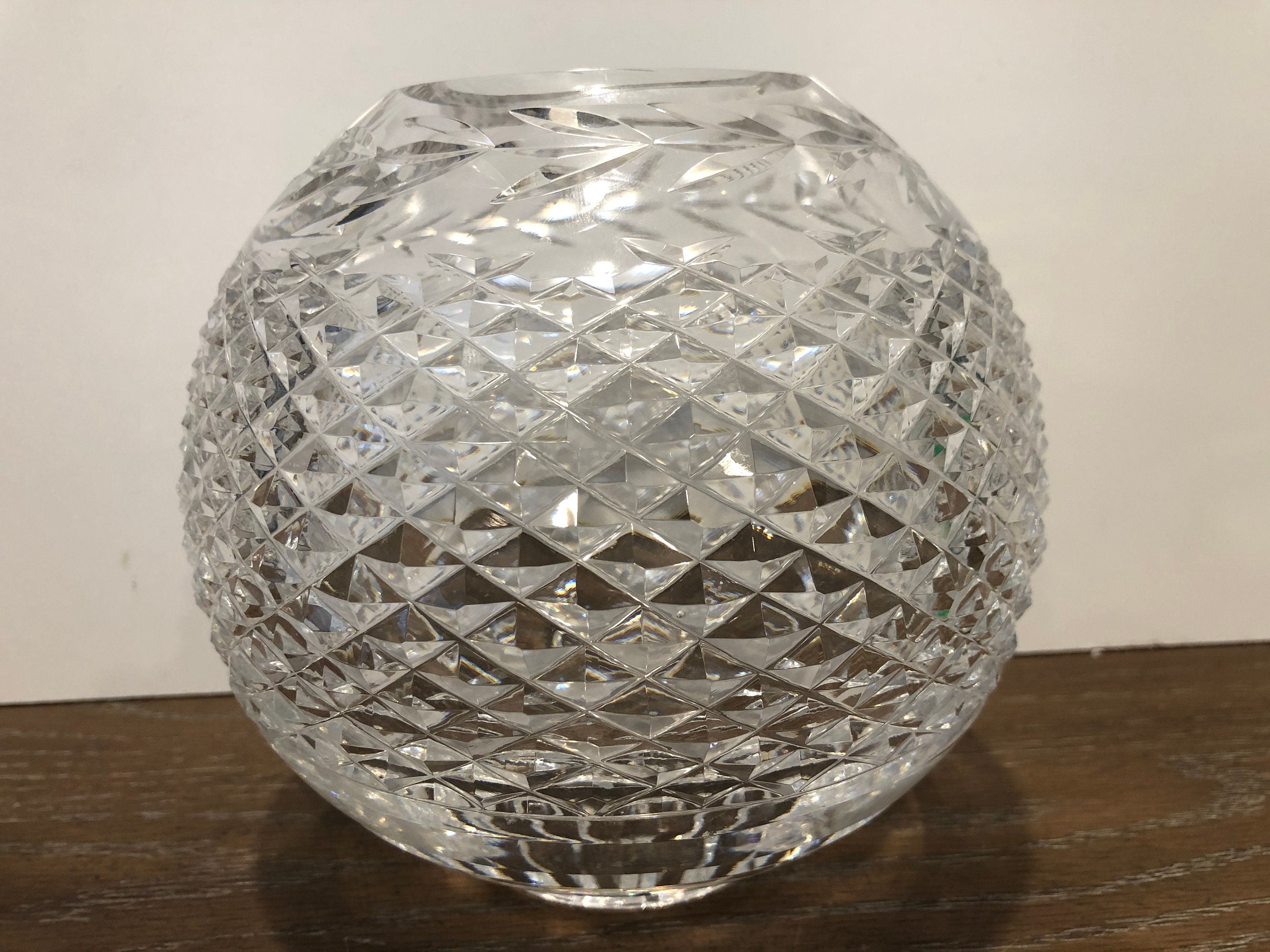 Waterford Glandore Rose Bowl Waterford Crystal Glandore Rose Etsy
