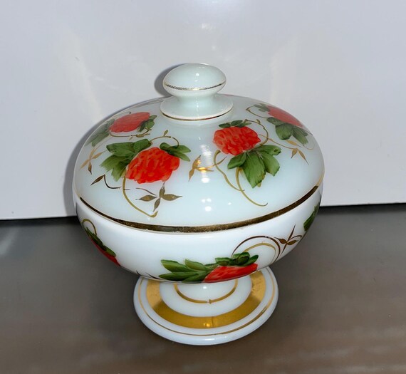 1940年代 Fentonフェントン フタ付きキャンディディッシュ フェントン