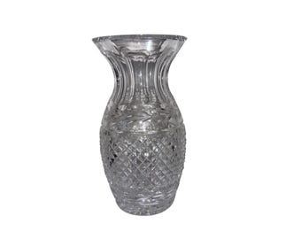 7" Vintage Waterford Glandore Vase, Crystal Waterford 7" Vase, Crystal Flared Top Vase, Waterford Irish Lead Crystal Glandore, Mint