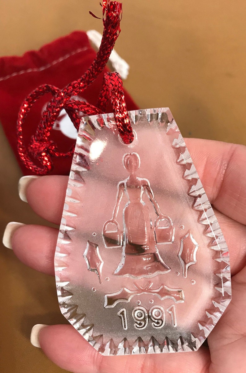 Vintage Waterford 1991 Crystal Christmas Ornament 1991 Etsy