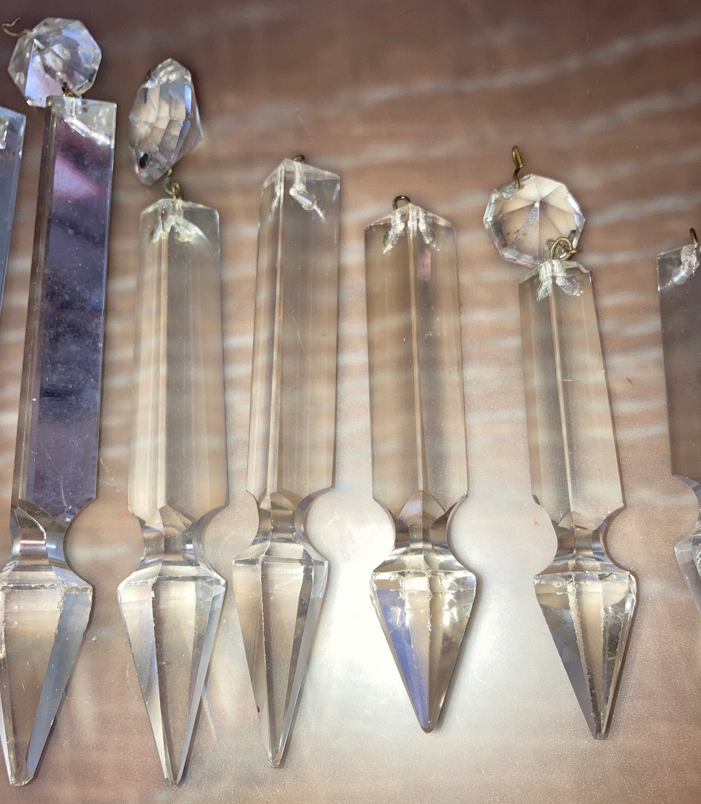 14 pieces of Antique Crystals Antique crystals Lot antique Etsy