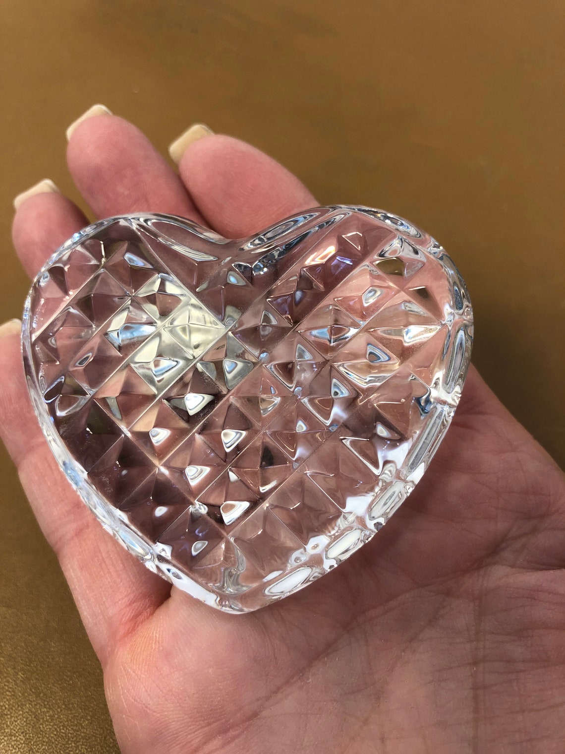 Waterford Crystal Heart Waterford Crystal Heart Paper Weight Etsy