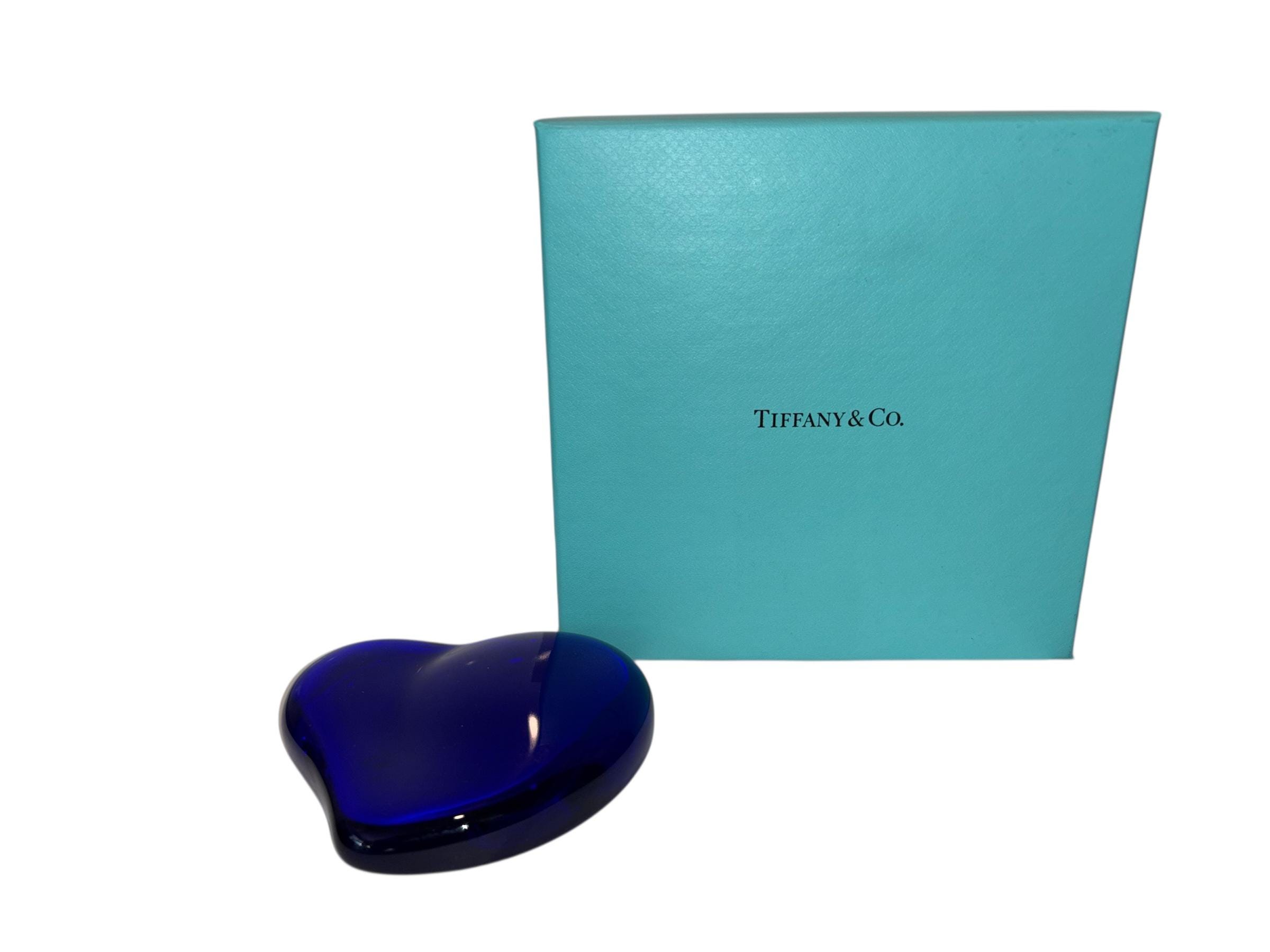 tiffany blue heart paperweight