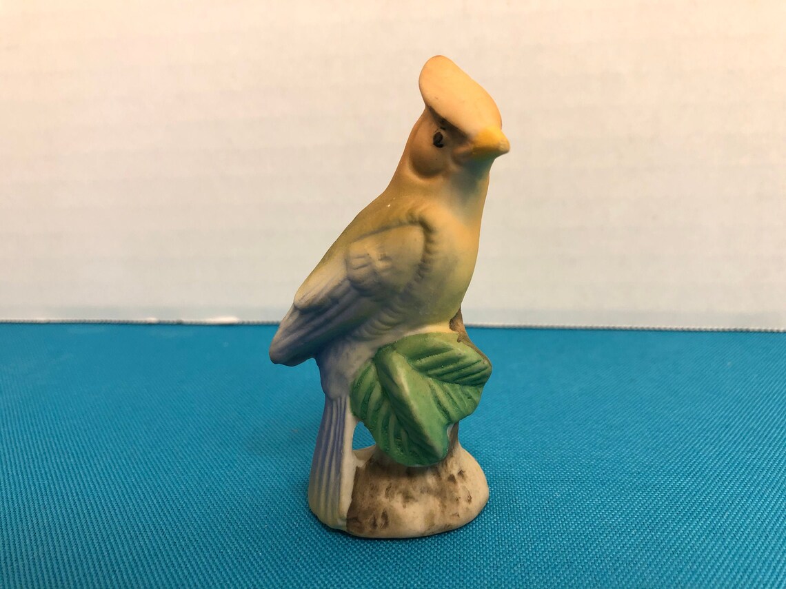 Antique Painted Bisque Bird Ceramic Woodpecker Bird Figure Etsy