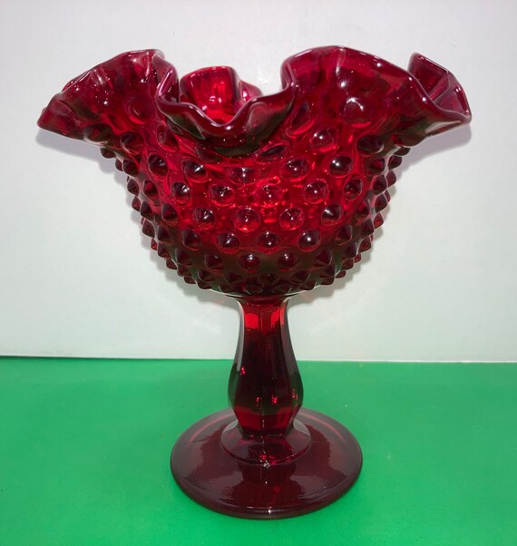 ビンテージ FENTON ホブネイルコンポート アメリカンヴィンテージ