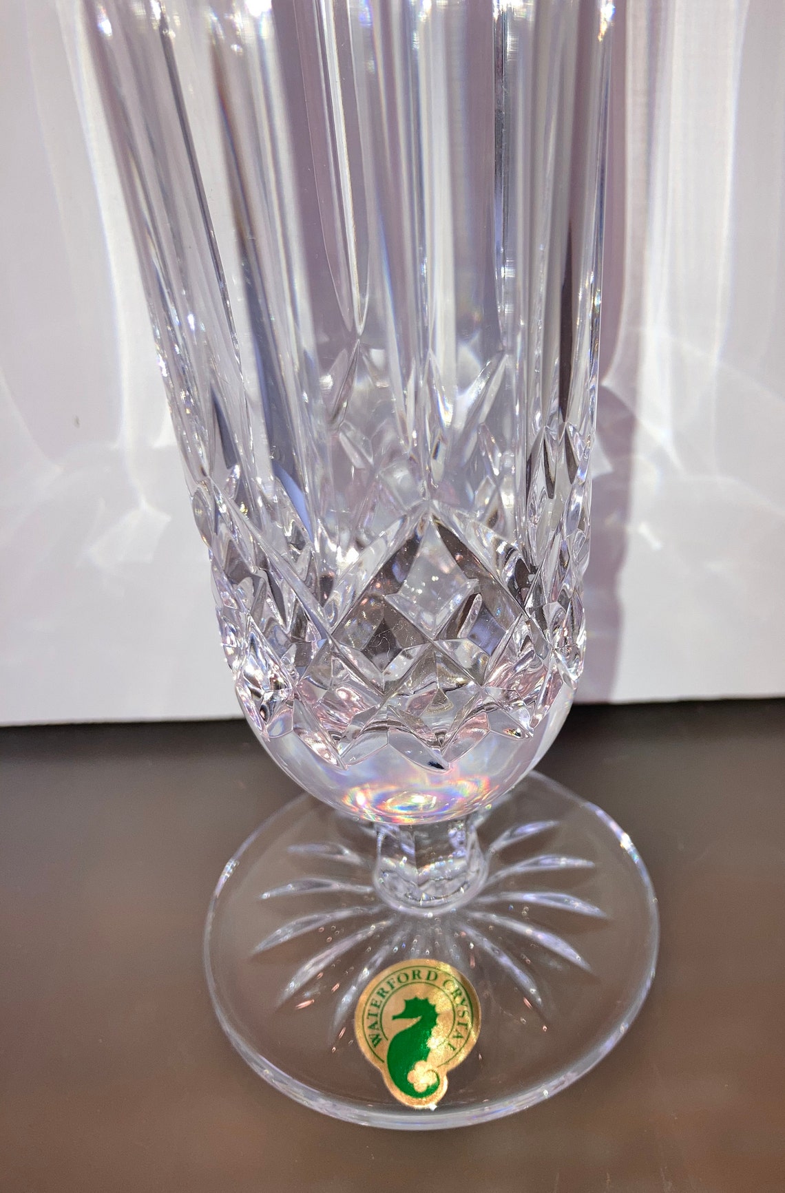 Waterford 8 Footed Lismore Vase Crystal Waterford Etsy
