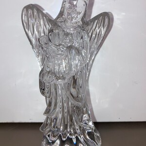 Vintage Waterford Nativity Angel Harp, Signed Waterford Crystal Angel ...