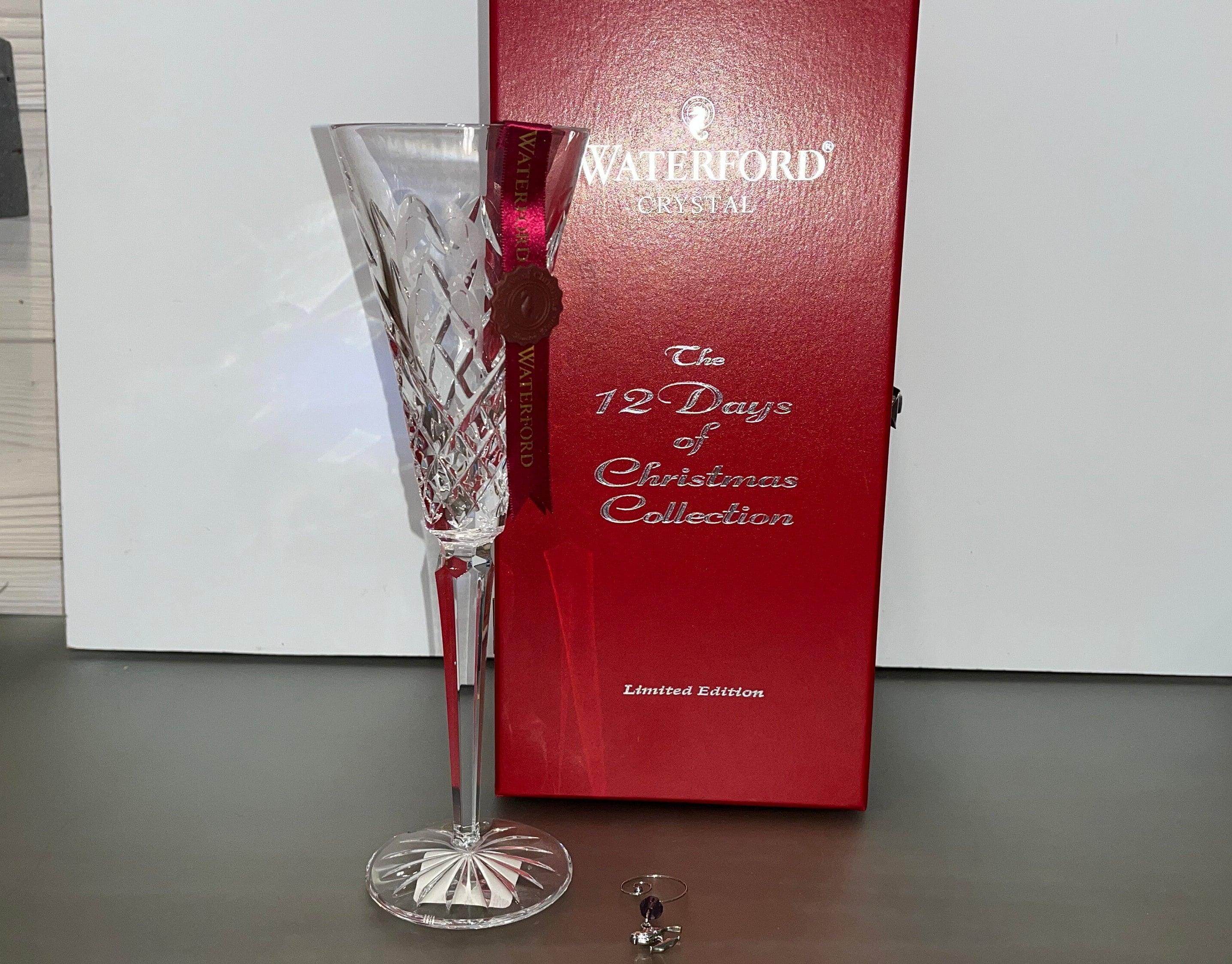 Vintage Waterford 4 Calling Birds Champagne, Waterford 12 Days of  display picture 1