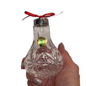 Vintage 2000 Annual Ball Ornament, Waterford Teardrop Ornament, Waterford 2000 Ball Ornament, Waterford 115017, Mint