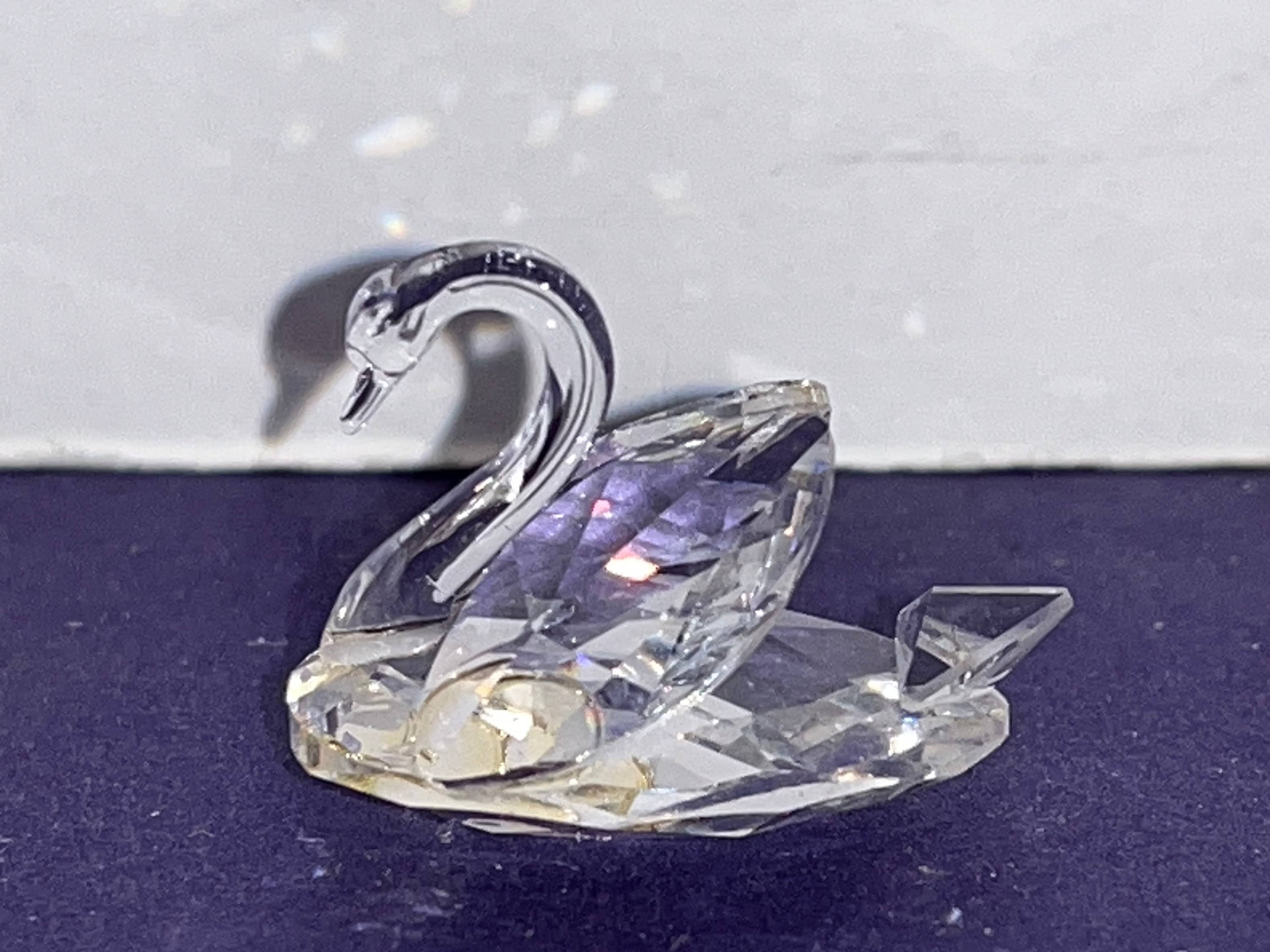 Swarovski Crystal Tiny Mini Swan Figure, Swarovski Mini Swan