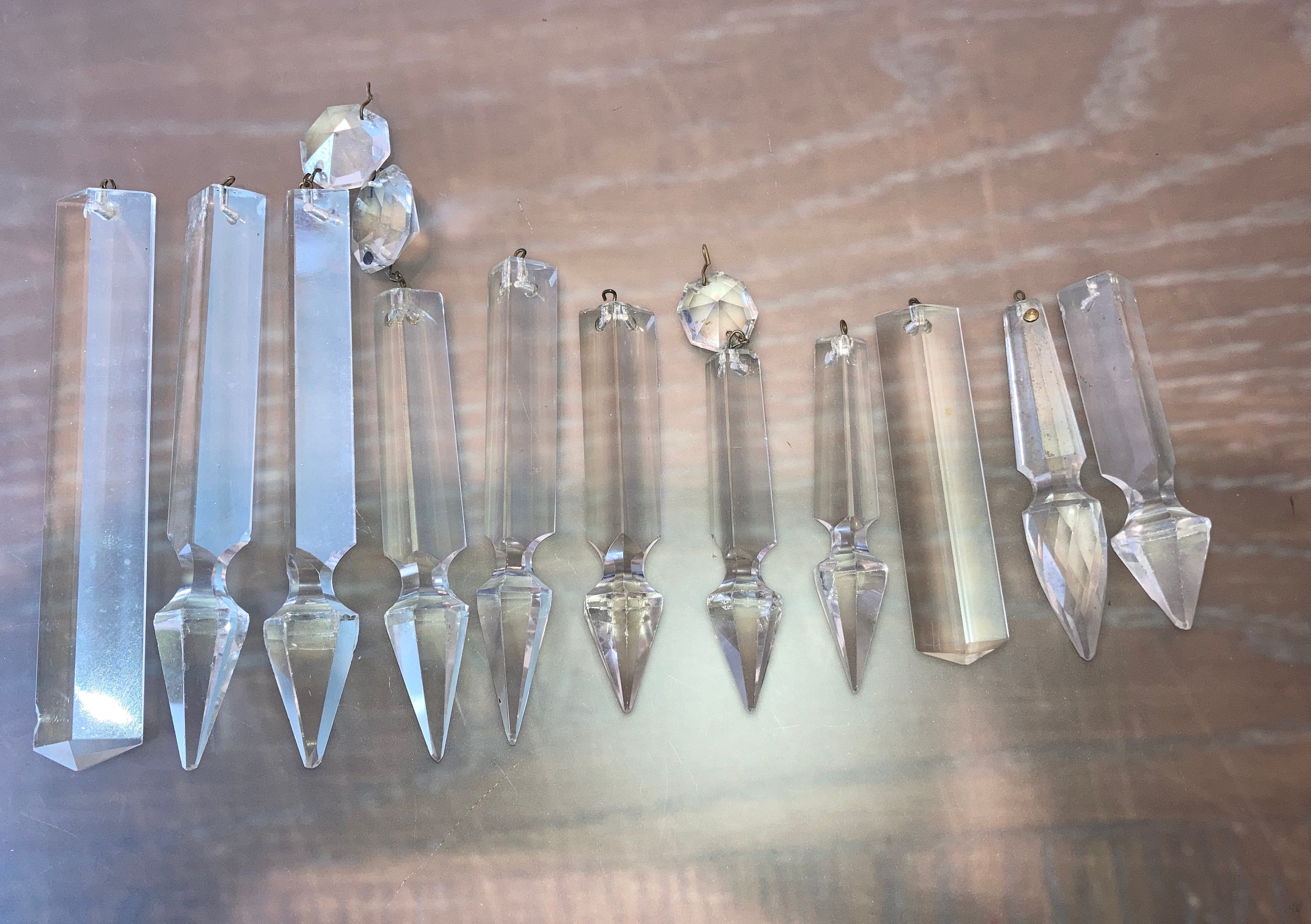 14 pieces of Antique Crystals Antique crystals Lot antique Etsy