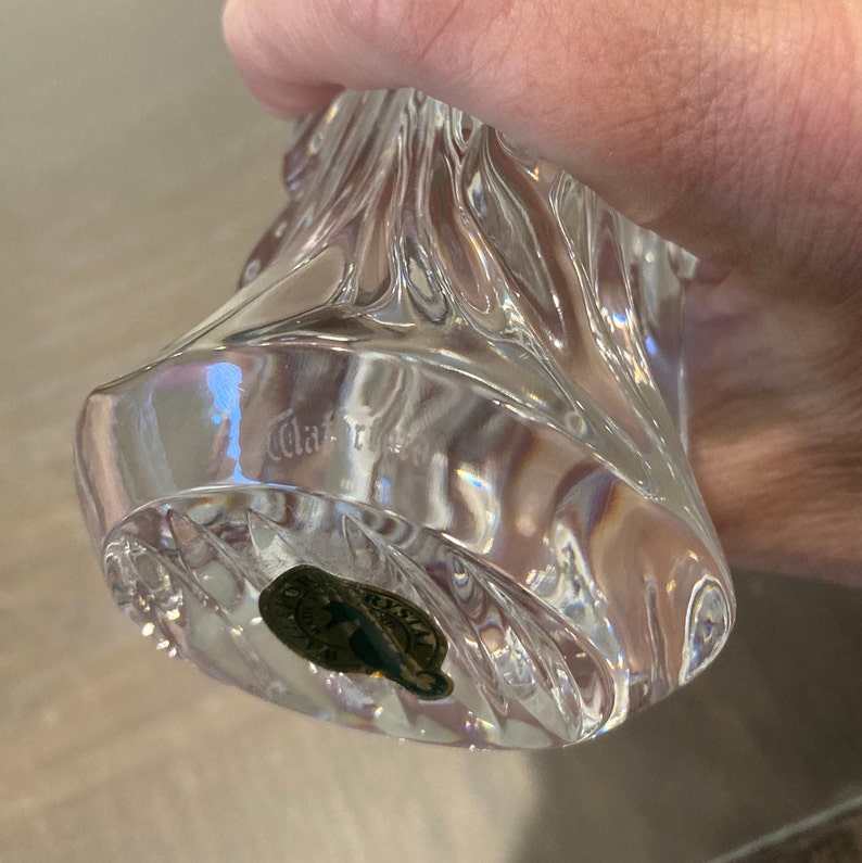 Vintage Waterford Nativity Angel Harp, Signed Waterford Crystal Angel ...