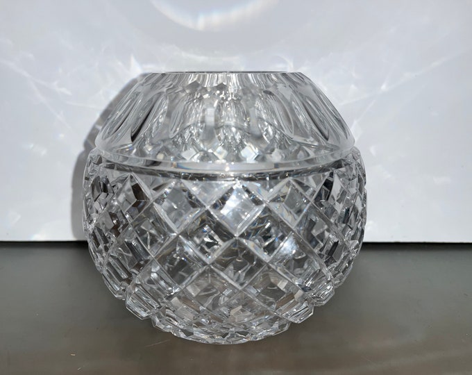 Waterford Maeve Rose Bowl, Crystal Rose Bowl, 6 Tall Rose Bowl
