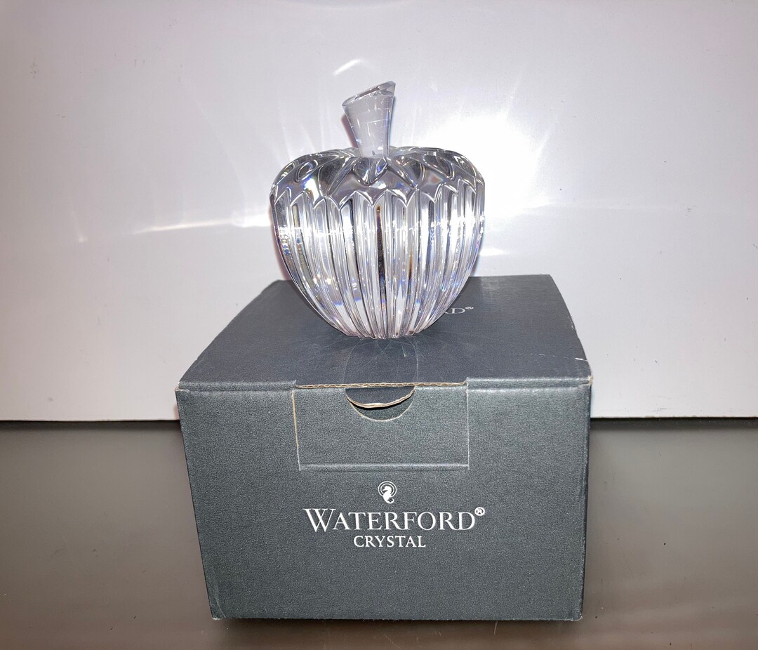 Waterford Crystal Apple Paperweight, Waterford Apple, Waterford Crystal ...