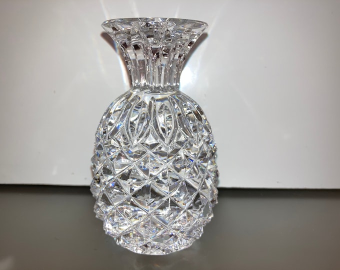 Waterford Crystal Pineapple Paperweight Waterford Pineapple Etsy