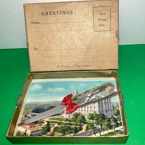 Vintage Salt Lake City-memorabilia, Salt Lake City parelmoer nagelvijl, vintage Salt Lake City-postkaart, Salt Lake City 1950 cadeau