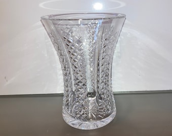 Waterford Hiberina Vase, Waterford Crystal Hiberina 6" Vase, Waterford Crystal Hibernia Chubby Vase, Hiberina Vase, Mint